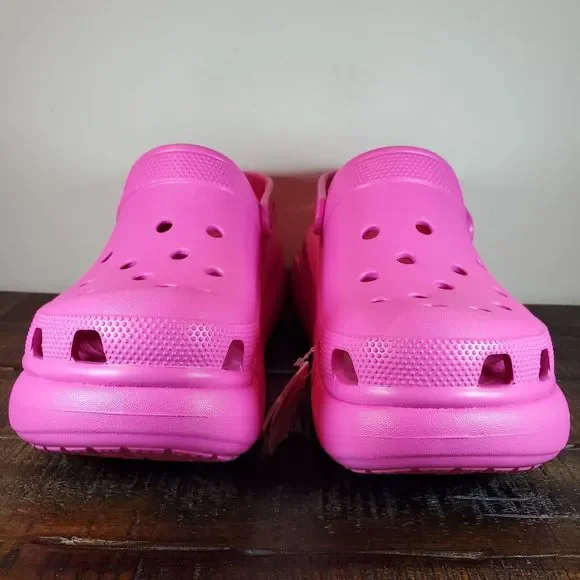 Crocs Classic Mega Crush Clogs Mens Size 11 Platform Sandals Shoes Pink - Picture 2 of 12